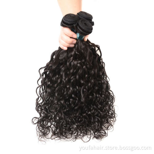 Wholesale Cuticle Aligned Hair 100% Unprocessed Water Wave Virgin Raw Hair Bundles Burmese Water Curly Hair Extensions